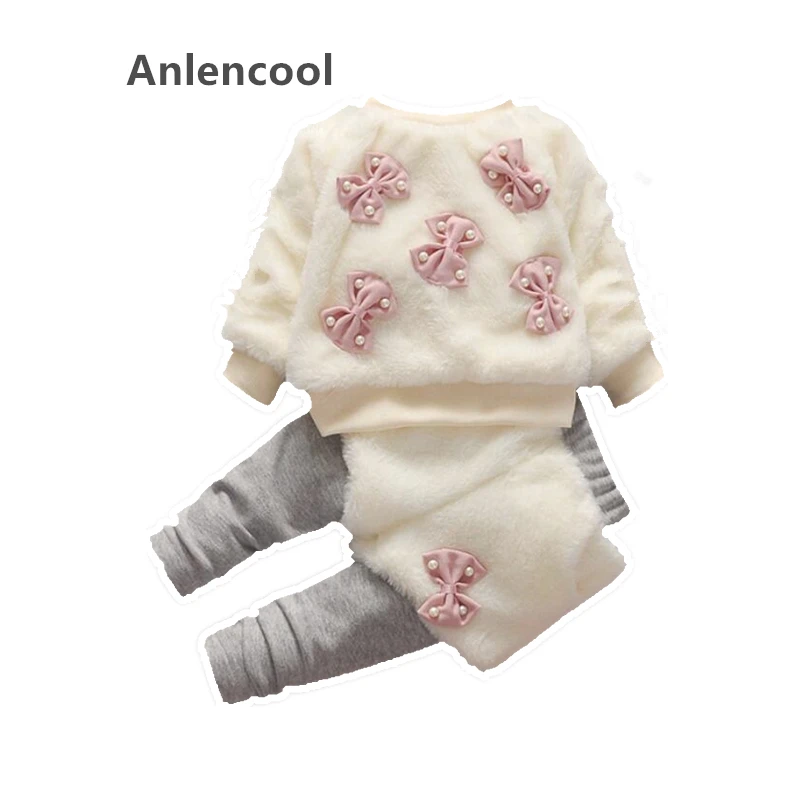 Anlencool/модный костюм для маленьких девочек Лидер продаж зимний 2021 новых От 1 до 4