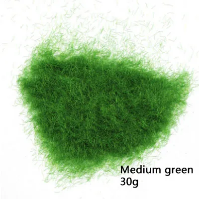 Medium green DIY песок стол материал модели здания 3 мм трава порошок открытый газон производство Пейзаж Модель Материал - Цвет: Medium green