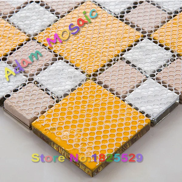 Золото зеркальная плитка камин стены искусства золотой стеклянная мозаика