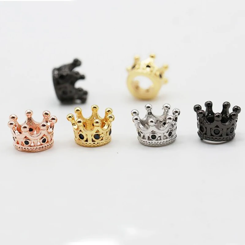 4 цвета корона искусственные бусины оригинальный браслет ожерелье CZ