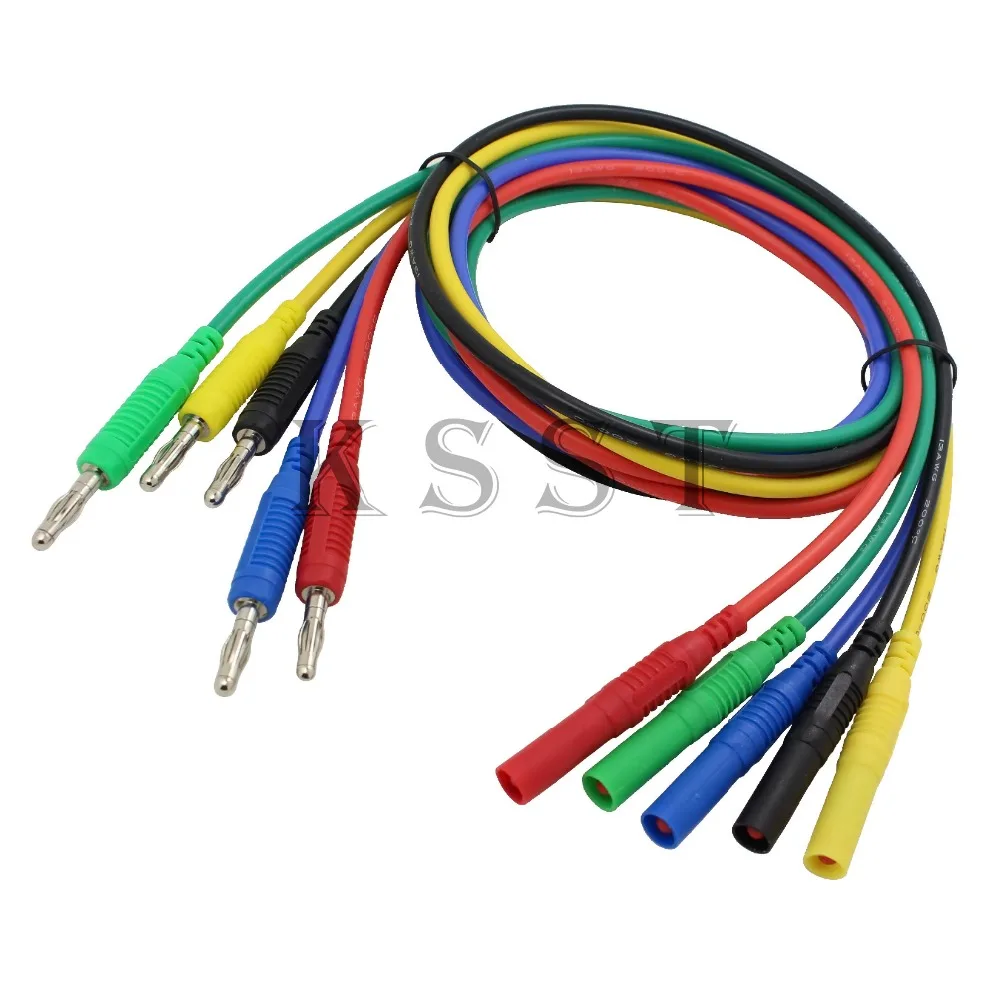TL650 1 0 метров Высокое качество 13AWG гибкие силиконовые испытательные выводы 4 мм