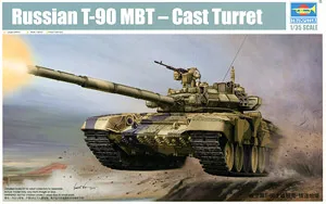 Trumpeter 1/35 scale tank model 05560 Russian T-90 main battle "cast turret type" | Игрушки и хобби