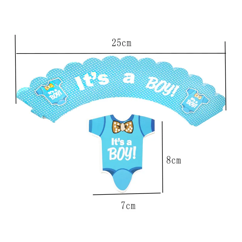 Детский праздничный комплект из 24 предметов для мальчиков с изображением флага