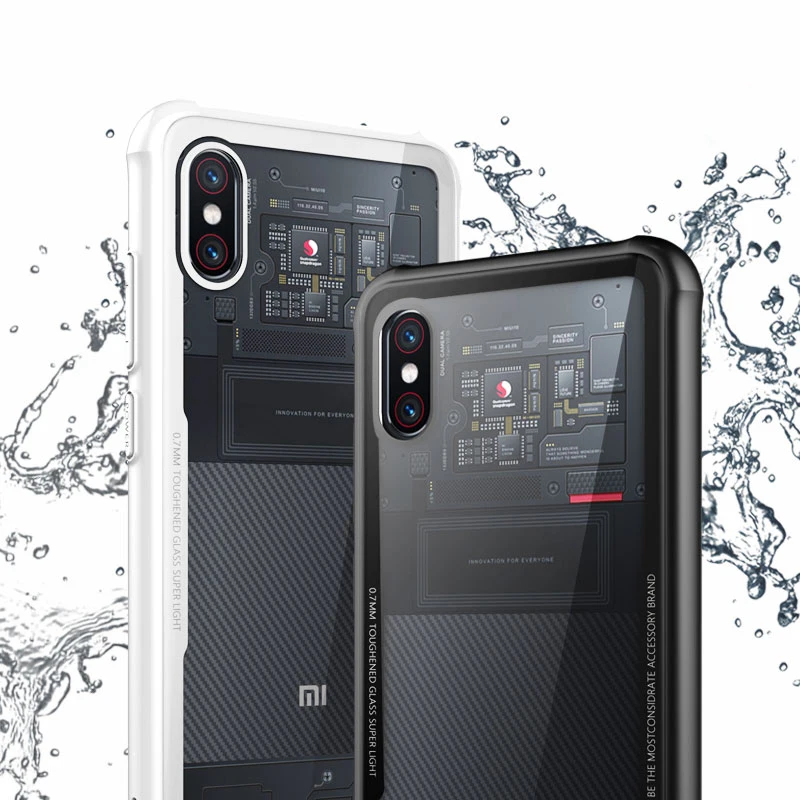 Чехол для xiaomi mi 8 Explorer Version чехол MOFI из закаленного стекла задней панели