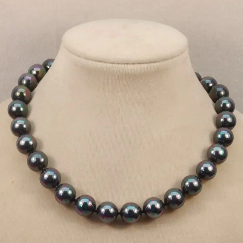 Южноморская ракушка груша Благородная женщина ювелирные изделия AAA 10 мм черный