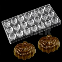 diy halloween pumpkin shaped chocolate moldbaking pastry confectionery candy mold kitchen gadgets polycarbonate chocolate mold