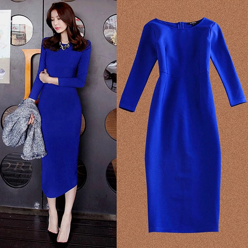 Женские платья весна осень с длинным рукавом элегантные вечерние длинные