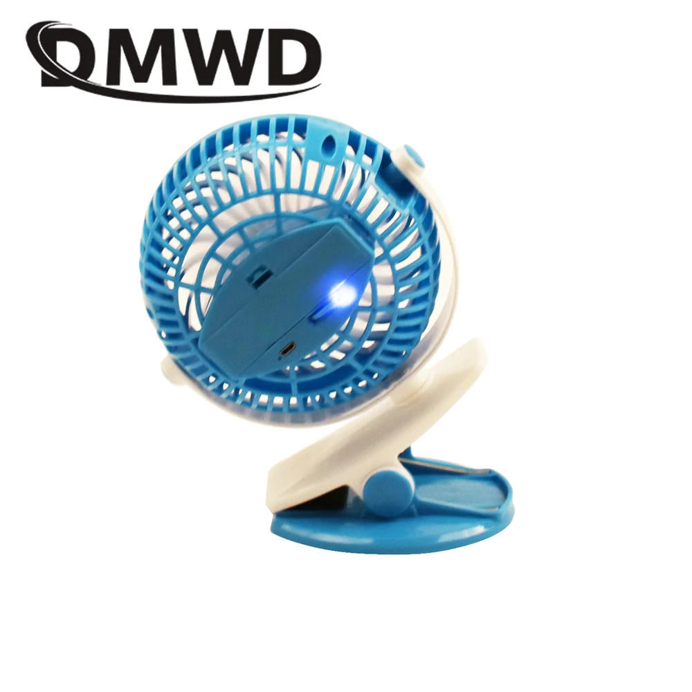 DMWD USB Перезаряжаемый зажим на Кондиционер вентилятор портативный мини