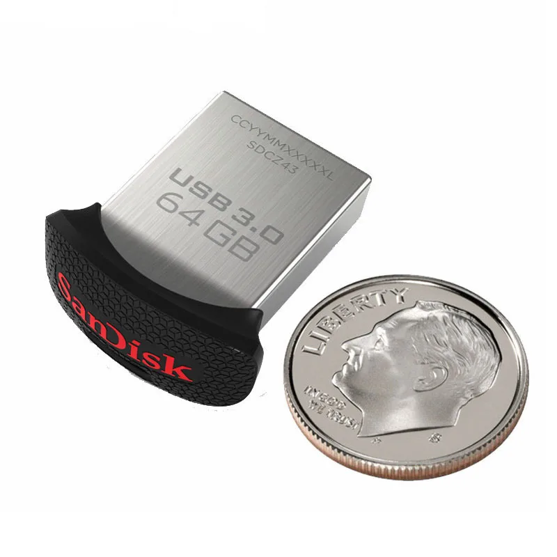 SanDisk Ultra Fit usb флэш накопитель CZ43 мини 16 г 32 64 128 memory stick flash Поддержка официальный