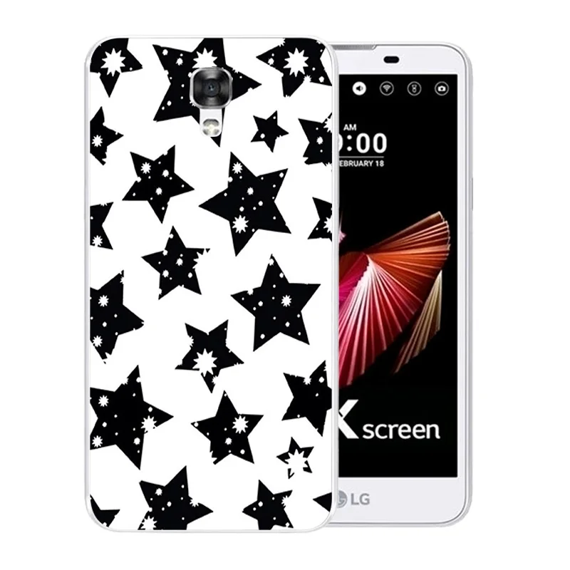 Мягкие чехлы из ТПУ для LG X Screen/X View K500N K500DS с красочным рисунком мягкая силиконовая