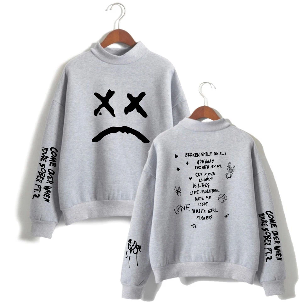 Толстовки с капюшоном и принтом в стиле K POP 2019 cry baby lil peep свитшоты для женщин