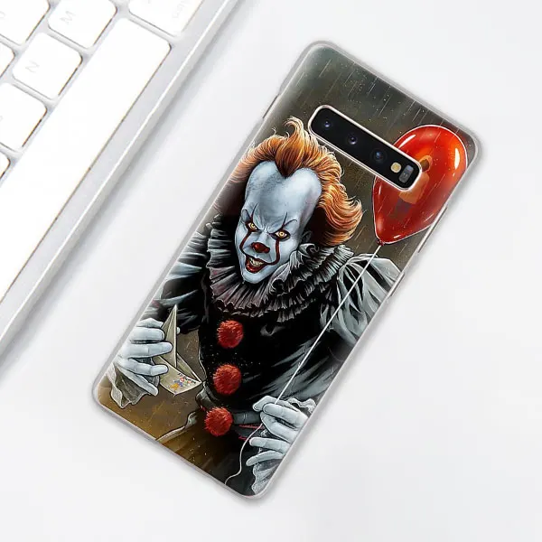 014 Джокера клоун ужас чехол для телефона для samsung Galaxy S10e S10 плюс S7 S8 S9 Plus, Note 8, 9, 10, плюс M10 M20 M30 жесткий чехол Coque - Цвет: 014