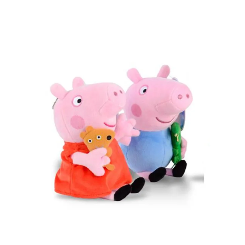 Peppa Pig Family Джордж папа мама 19 см оригинальная плюшевая кукла Pelucia|Персонажи