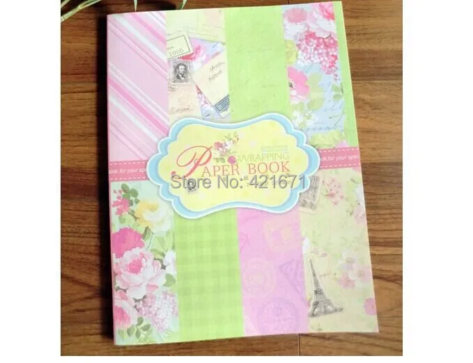 

Эксклюзивная рукоделие Подарочная упаковка в ретро стиле, 32 лист, цветной Цветущий цветок, набор бумажных пакетов для скрапбукинга, оригами...