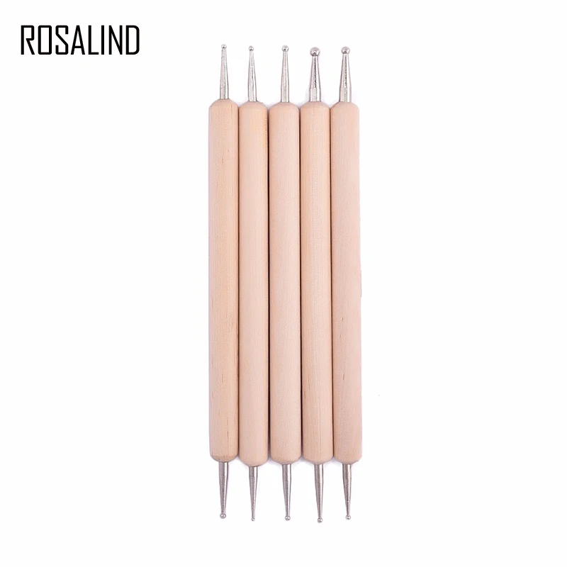 Rosalind 2 способа деревянная ручка для рисования кисточка ногтей лак маникюр