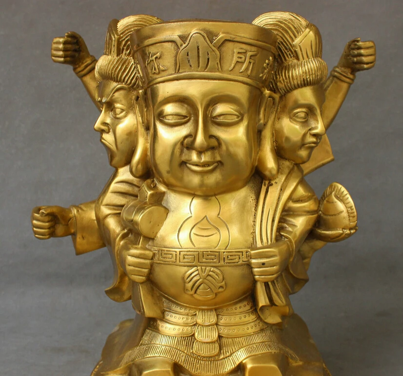 Песня voge Gem S3367 15 &quotКитайский чистый латунный резной Japen Guard богатство мешок 3