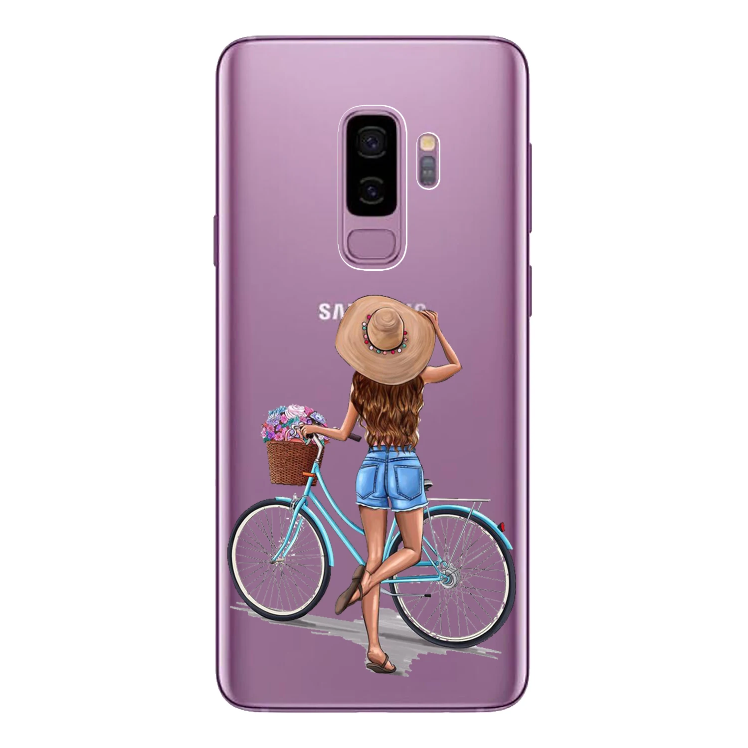 Мягкие TPU принципиально для samsung Galaxy S7 край S8 S9 плюс чехол силиконовый Модные