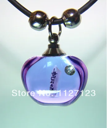 25 шт./лот фиолетовые флаконы с рисом яблоко подвески флакон для риса подвеска