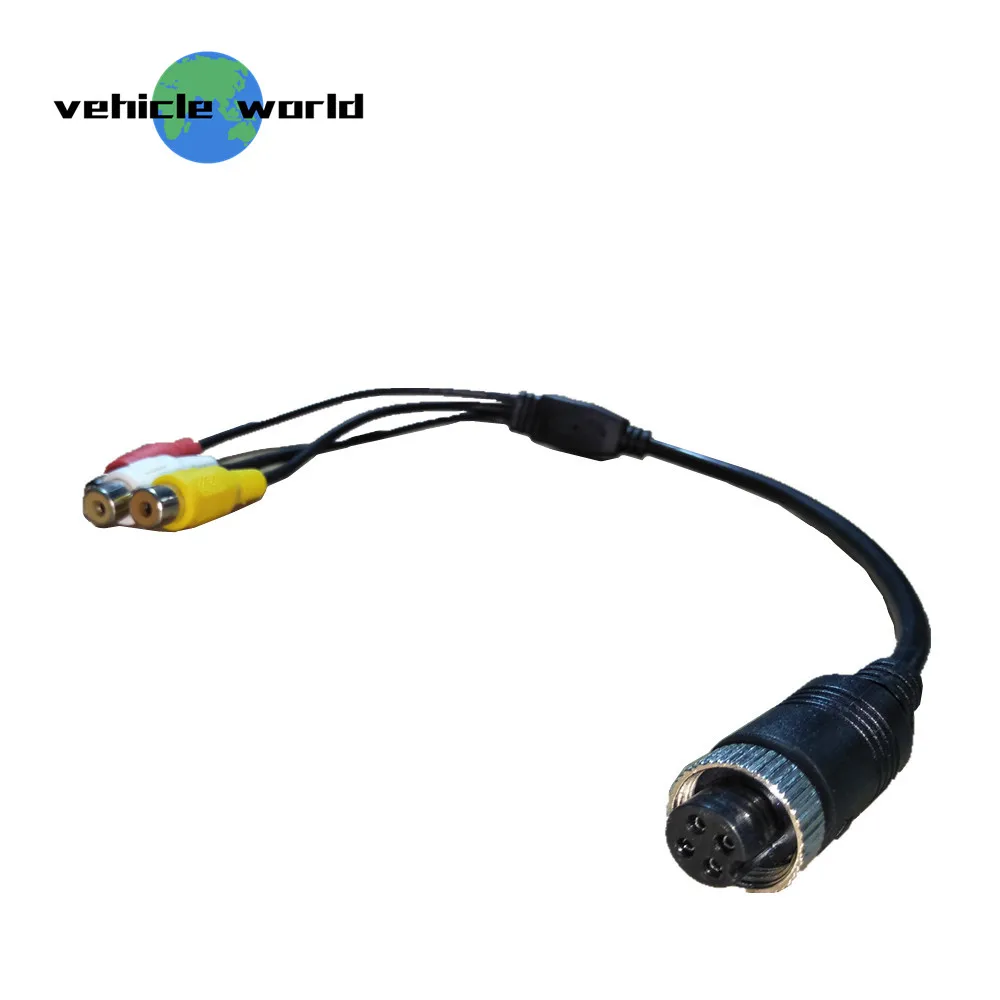 Авиационный гнездовой разъем 4 контактный RCA DC AV автомобильный адаптер для камеры