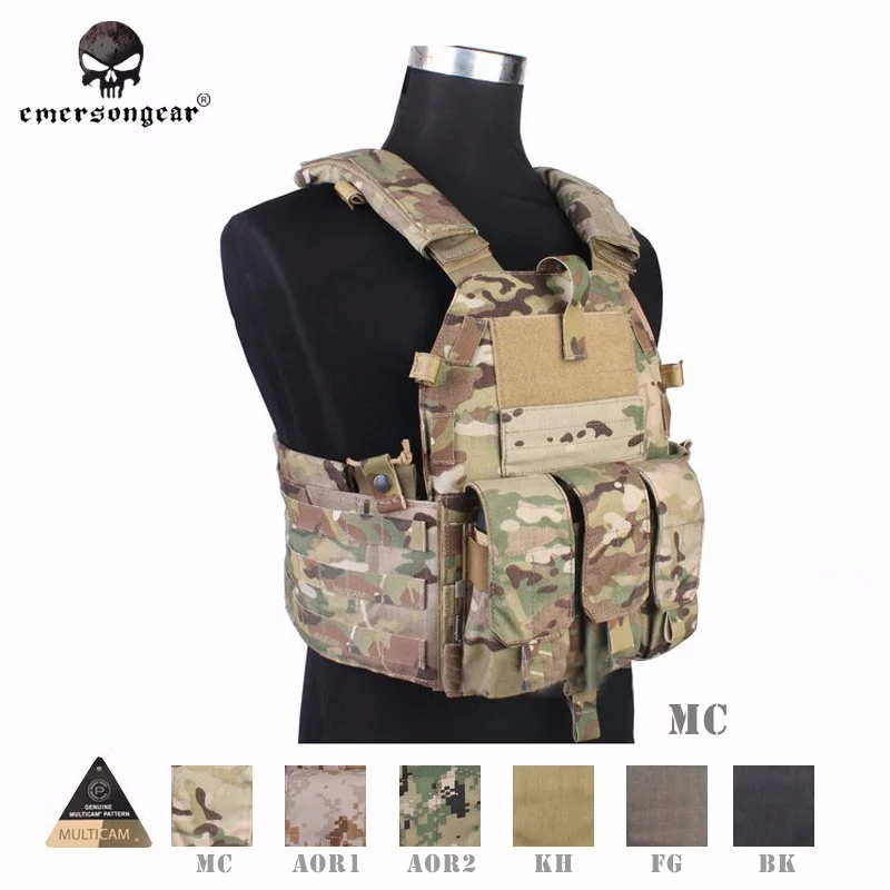 Разгрузка emersongear жилет охоты тактический жилет страйкбол боевой 094 к M4 мешок жилет Шестерни EM7356 Мультикам AOR1 черный
