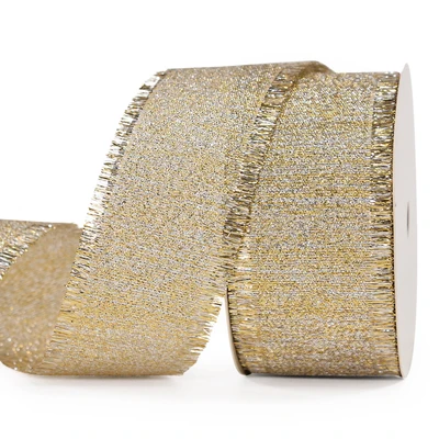 DHK 10 ярдов Золотой жемчужный Серебряный grosgrain бахрома ленточный аксессуар hairbow головной убор украшения оптом DIY OEM B1742 - Цвет: 4