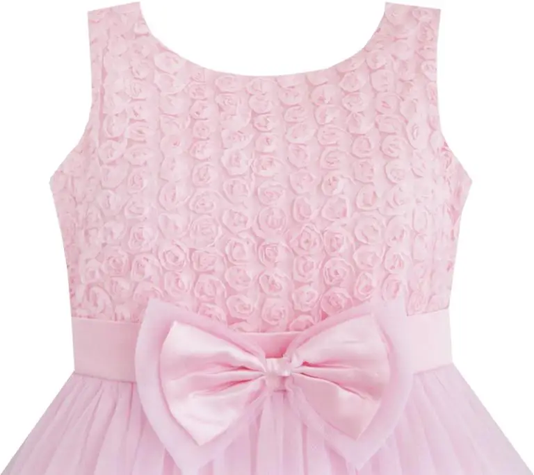 Sunny Fashion платья для девочек платье Роза Цветок Розовый Свадьба Подружка невесты