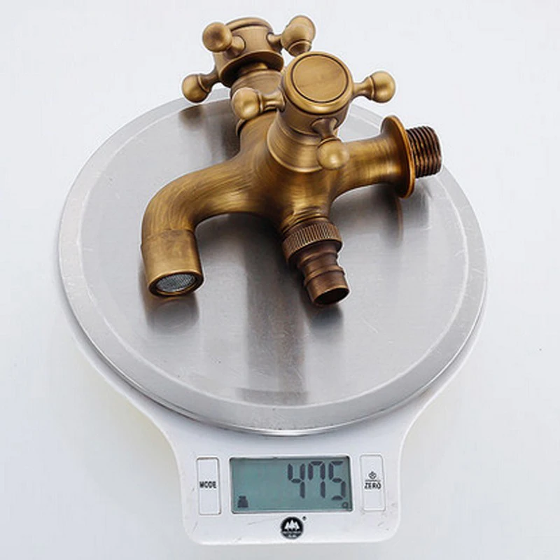 Новый Античный бронзовый смеситель для стиральной машины двойного назначения