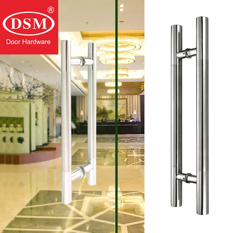 

SUS304 Stainless Steel Polishing Middle Brushed Entrance Door Pull Handle PA-102 For Glass/Wooden/Frame/Metal all kinds of Doors