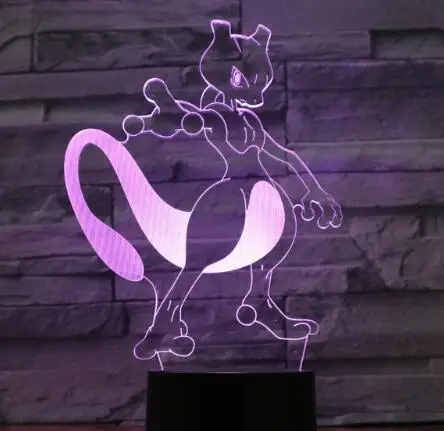 Pokemon Go сенсорные ночные огни красочные чармандер игры Пикачу Фигурки игрушки Сквиртл Бульбазавр Pokeball подарки для детей - Испускаемый цвет: Poke 6