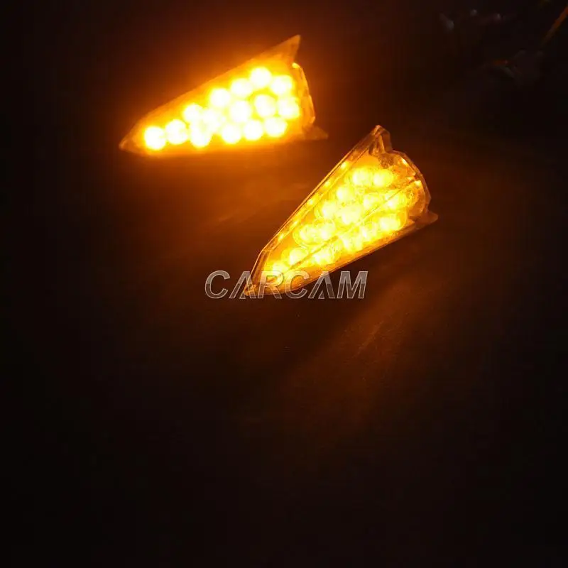 Поворотники для мотоцикла 15 светодиодов Triumph Suzuki Victory Kawasaki Yamaha Ducati BMW Honda Harley Davidson