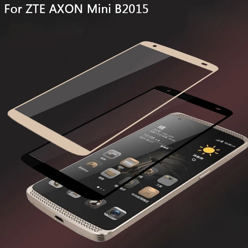 2 шт. полное покрытие 9 H ультра Full screen protector Закаленное стекло для ZTE Axon Mini B2015 B 2015