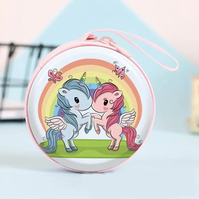 Women Kawaii Mini Bag Cartoon Unicorn Coin Purse Cute Children kids Girls Wallet Earphone Organizer Box Bags Christmas Gift | Дом и сад