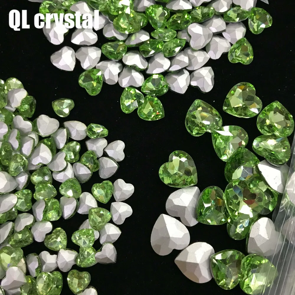 QL кристалл все размеры сердце Pointback горный хрусталь Высокое качество для