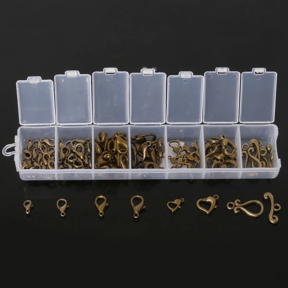 Новое поступление 1 комплект 100 шт. застежки разных размеров в случайном порядке