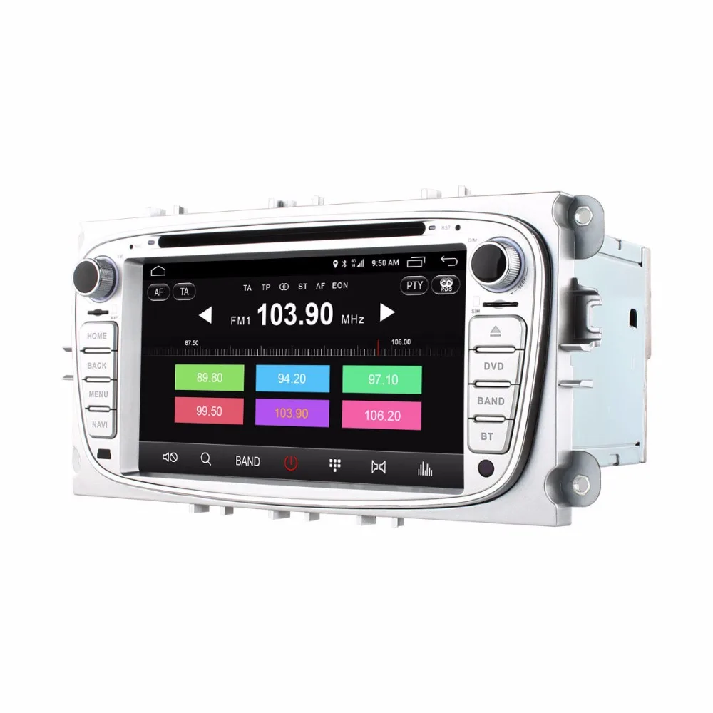 Восьмиядерный Android 6 0 2 Гб ОЗУ автомобильный DVD GPS радио плеер для Ford Mondeo Focus C S MAX 2007