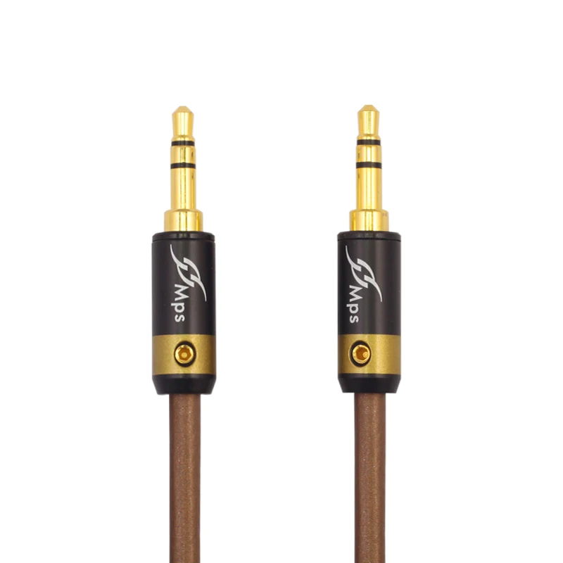 

MPS X-5 Eagle HiFi 99.9997% OFC+ Silver Plated 24K Gold Plated Plug 3.5mm AUX male to male audio car Headphone Speaker cable
