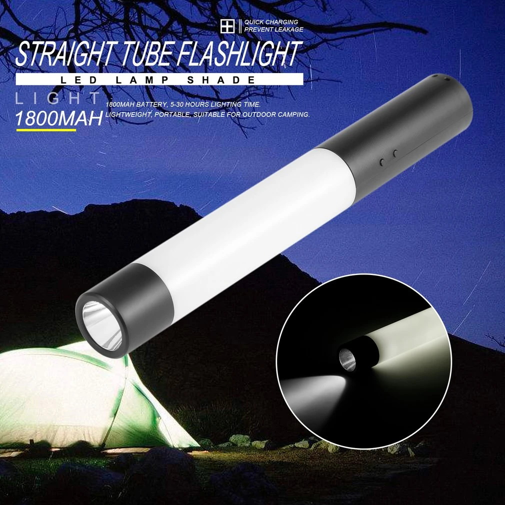 Icoco открытый Портативный прямая трубка 1.5 Вт светодиодный фонарик Регулируемый