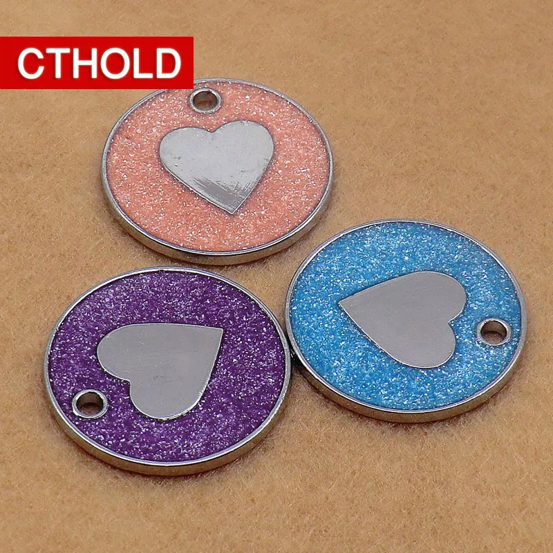 CTHOLD 30 шт./лот кольцо сердце id тег Мода красочные воротник кулон ожерелье