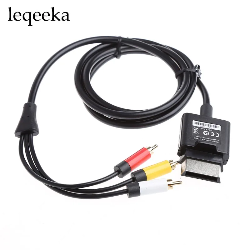 Новый 1 8 м/6 футов RCA Аудио Видео AV композитный кабель Шнур для Microsoft Xbox 360 Slim |