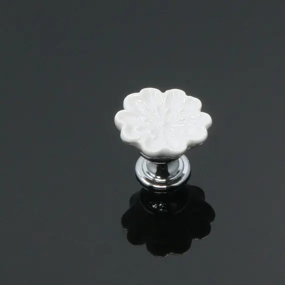 Керамические красочные ручки для комода шкафа с цветочным ящиком кухонного