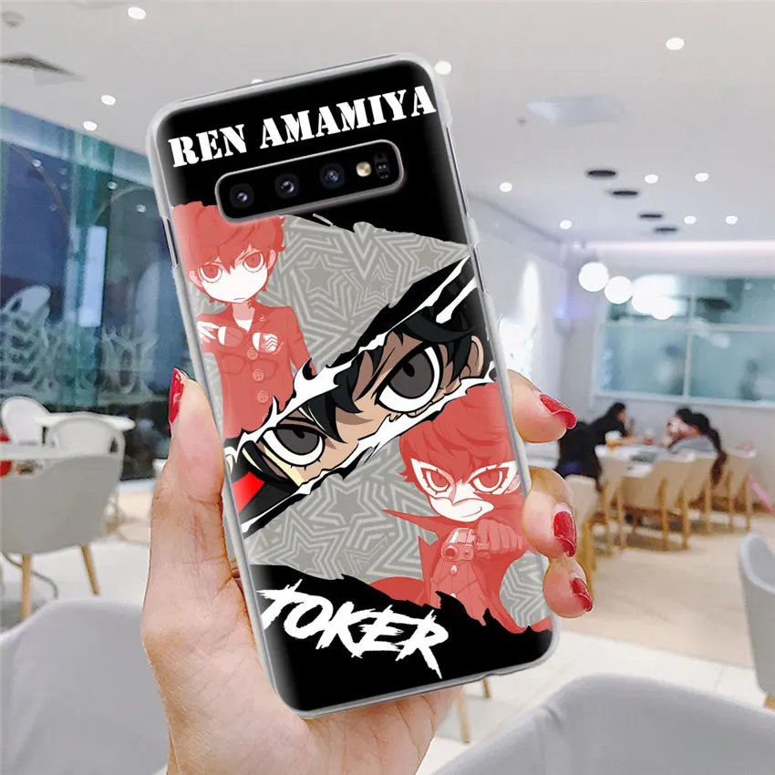 P5 P Persona 5 чехол для телефона для samsung Galaxy S10e S10 плюс S7 S8 S9 Plus, Note 8, 9, 10, плюс S10 5G M20 M30 жесткий чехол Coque