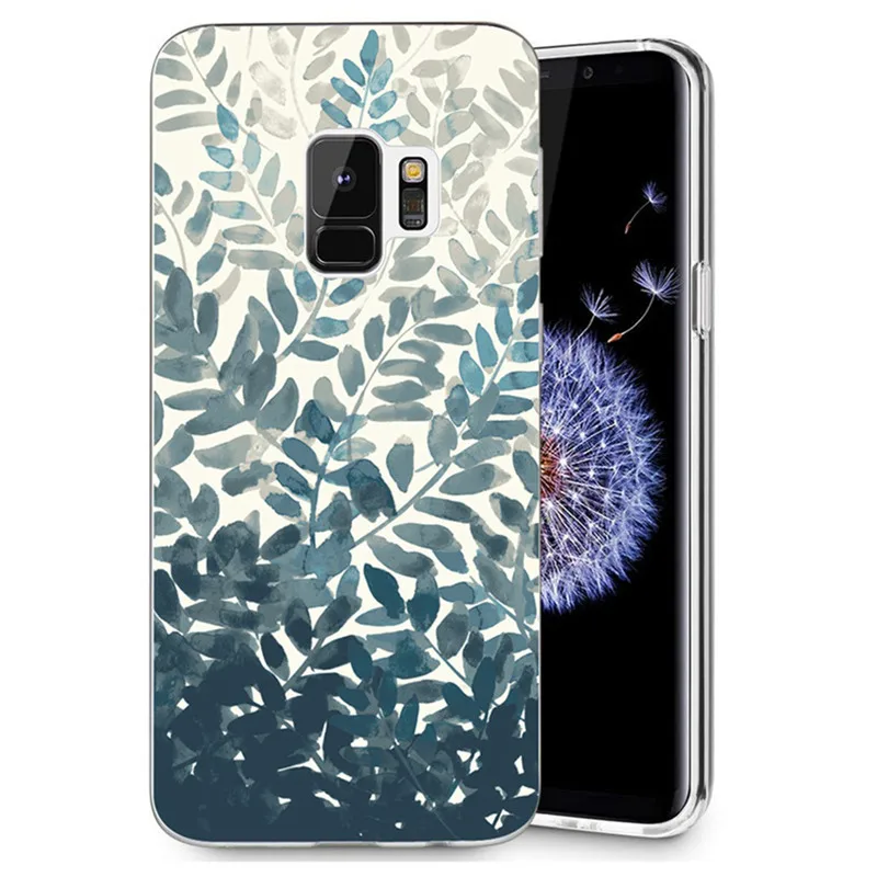 Для Samsung Galaxy S9 S9Plus S8 Plus S7 edge Note 8 J530F A3 2017 дизайнерский узор мягкая окрашенная