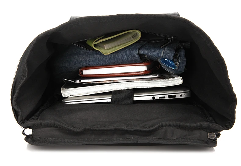 Мужской кожаный рюкзак от известного бренда черный большой дорожный для