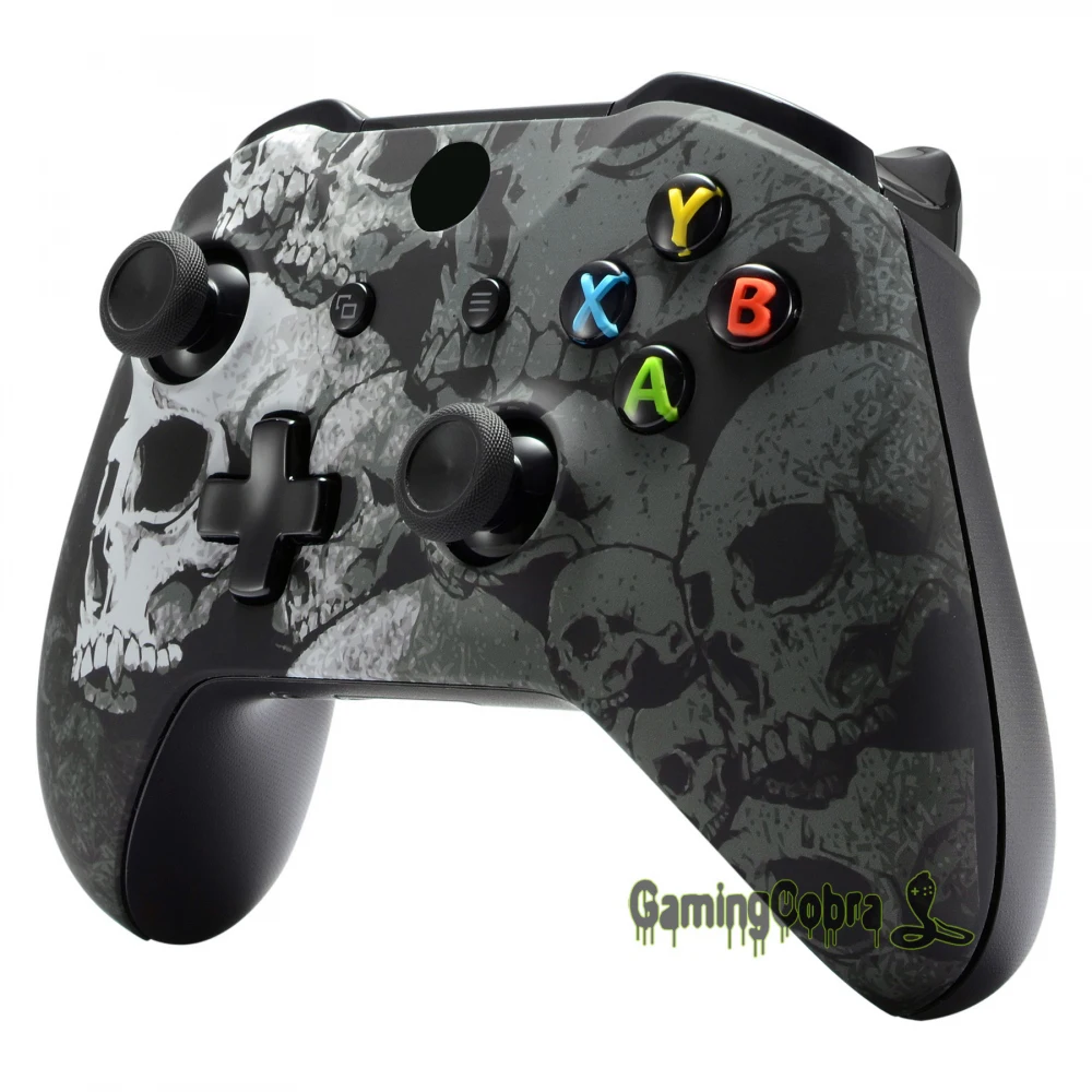 Мягкий сенсорный Топ-чехол с черепами для Xbox One X и One S