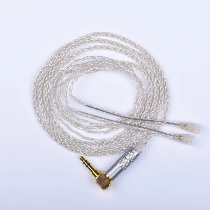 DIY кабель для наушников Sennheiser IE8 IE80 IE8i обновленная кристальная медь посеребренная