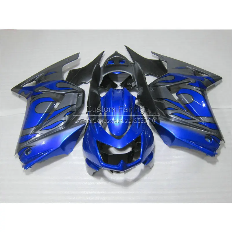 Набор пластиковых обтекателей для Kawasaki ninja 250r 2008 2014 EX250 08 09 10 11 12 13 14 серый черный