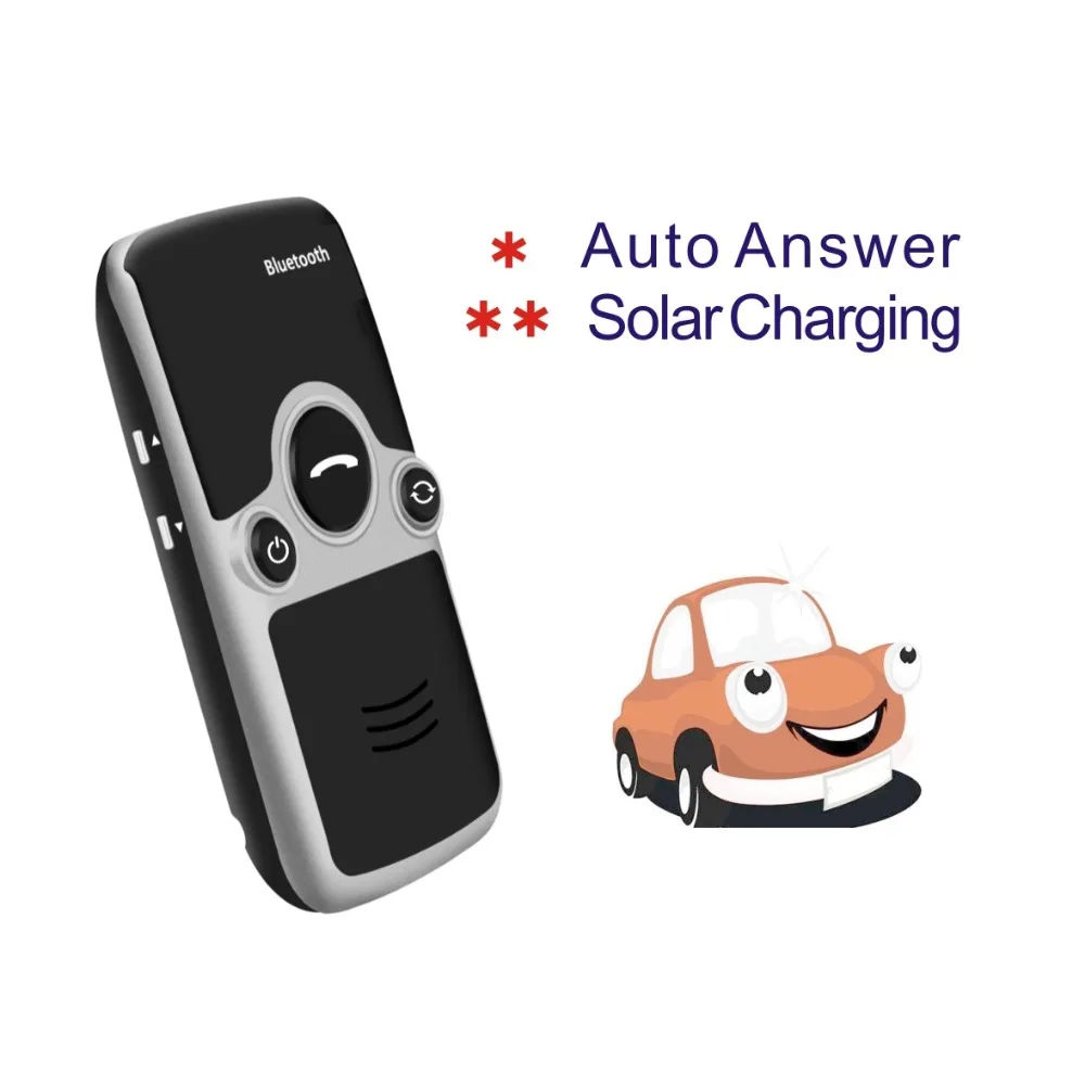 Youchangmei A3 Солнечная Bluetooth Автомобильная солнечная зарядка Авто ответ телефон ID