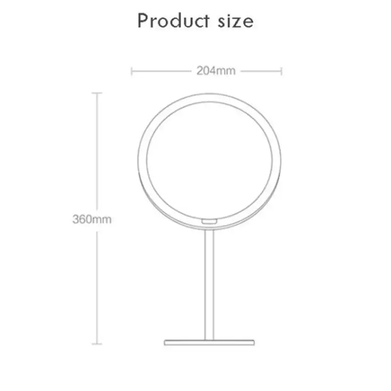 Xiaomi Yeelight светодиодный косметический инструмент для макияжа с регулируемой яркостью