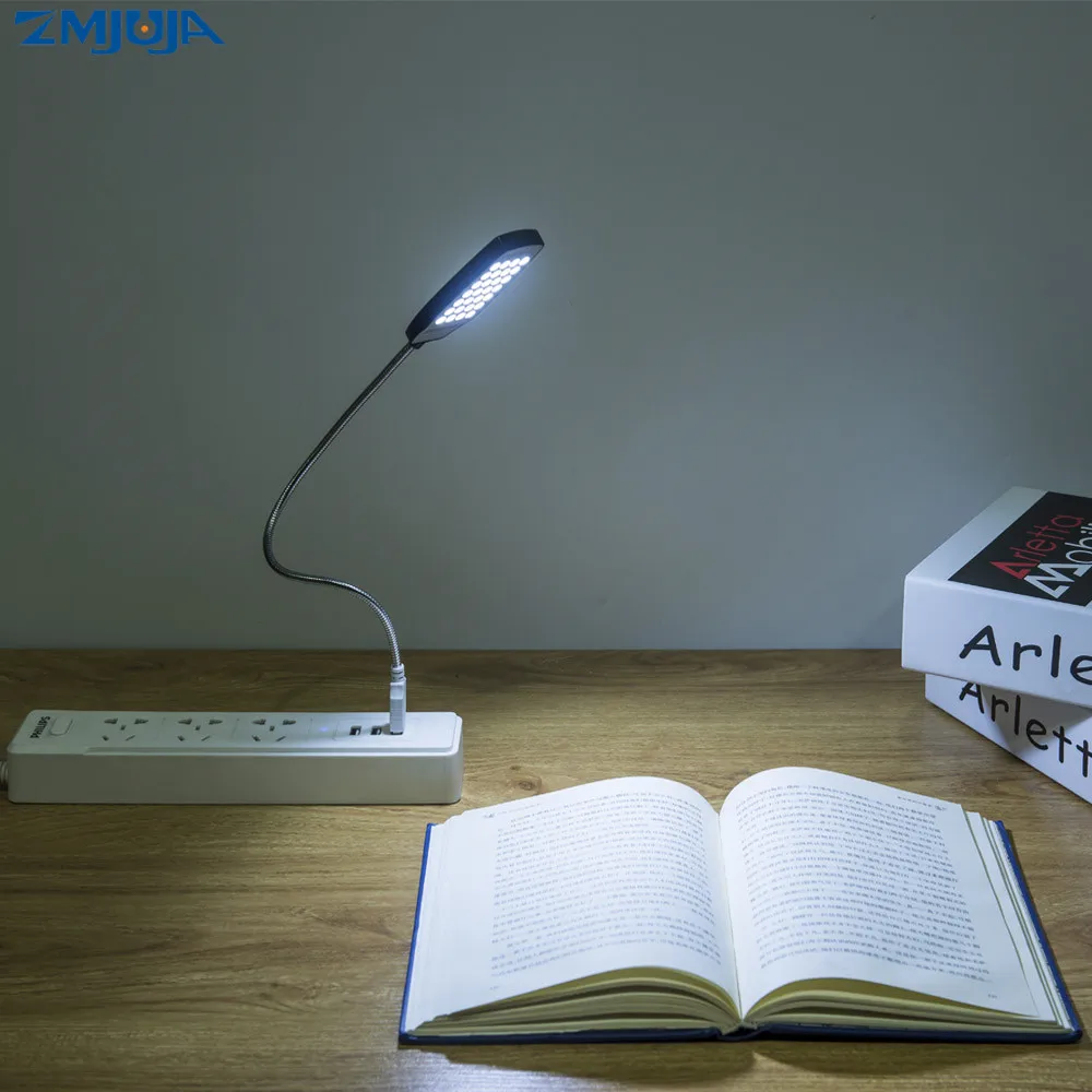 Гибкий USB LED лампа для чтения 360 градусов вращающийся светодиодный настольная лампа супер яркий светодиодный лампа для чтения, Отдых на природе света для портативных ПК USB