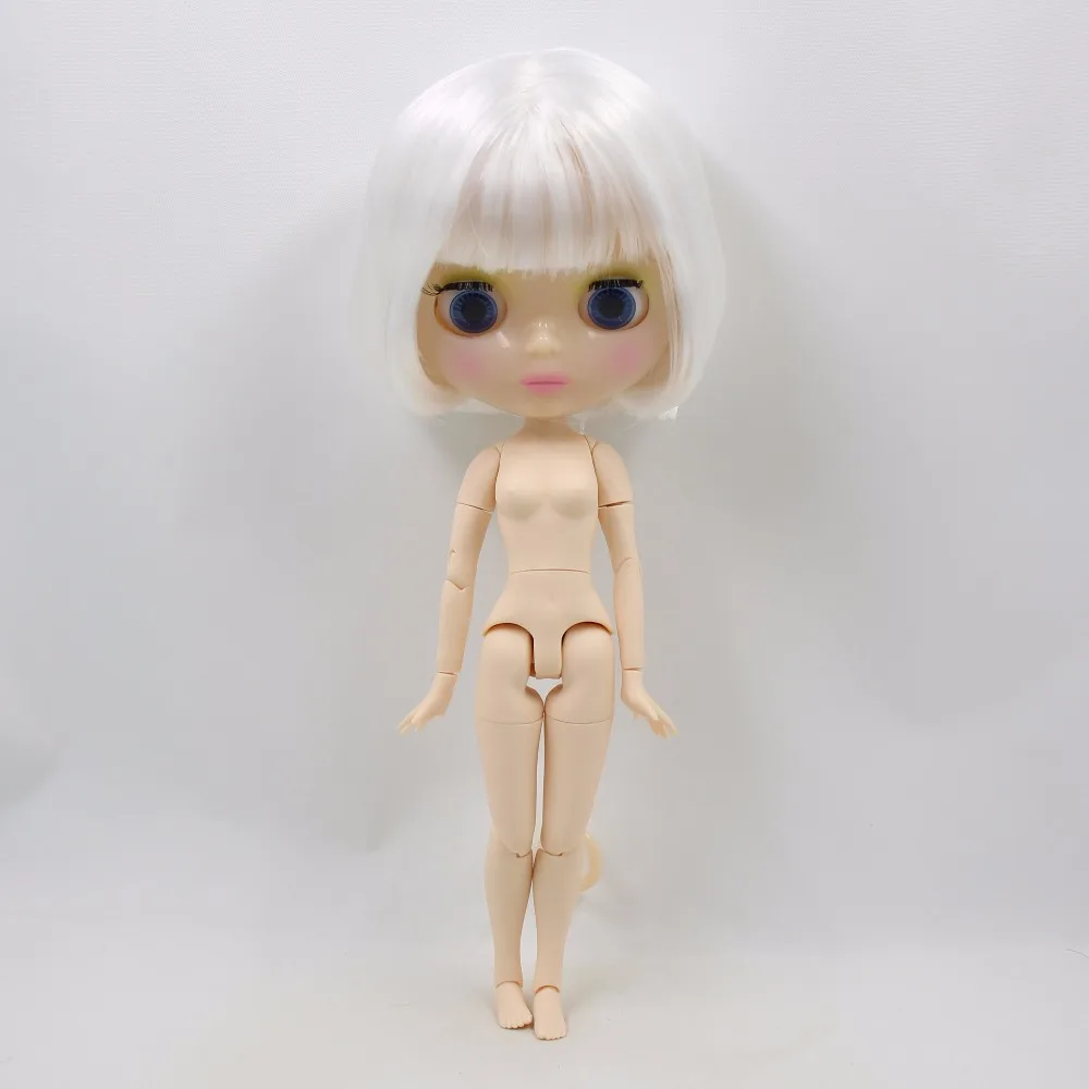 Ледяная фабрика blyth кукла 1/6 bjd 150BL136 белые волосы белая кожа шарнир тела полупрозрачное лицо 30 см